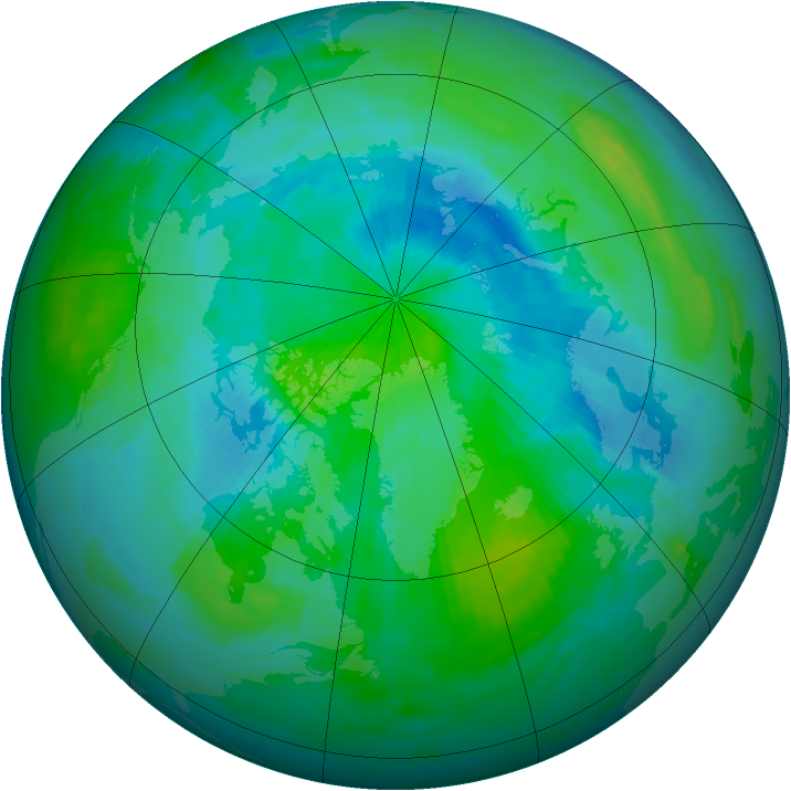 Arctic ozone map for 02 September 1997